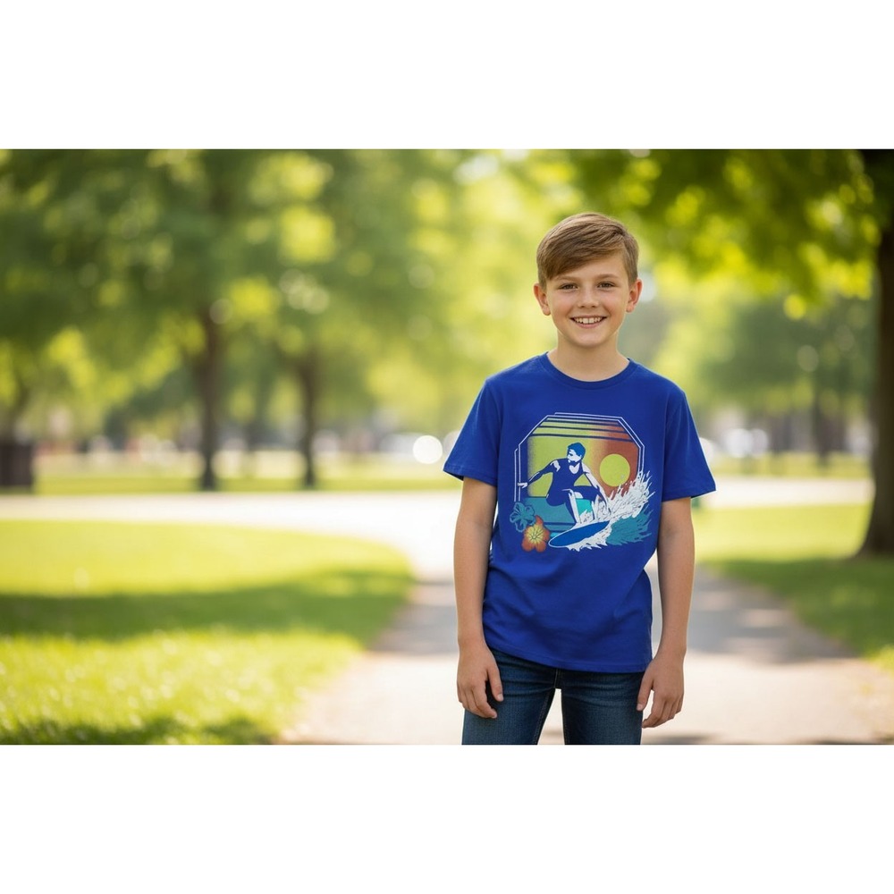 Big Boys Tee The Children's Place Big  Boys Graphic Cotton T-Shirt Size XL Blue
